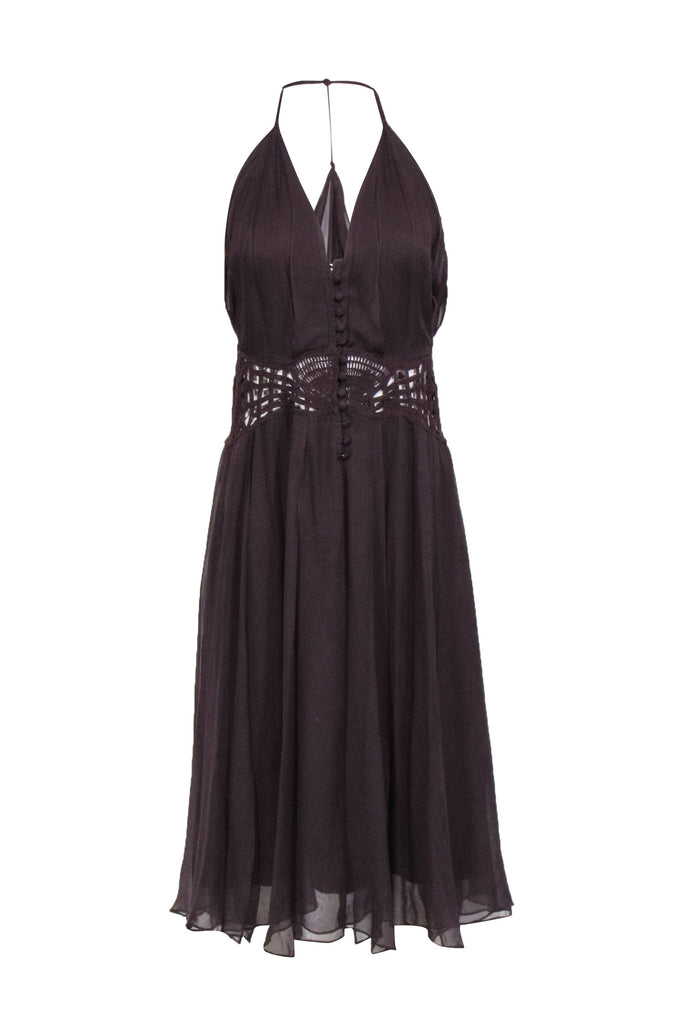 alberta ferretti crochet dress it was my birthday crystal-dress 86% polyester Size:4-6 Seated Square Table Cover Midi dresses