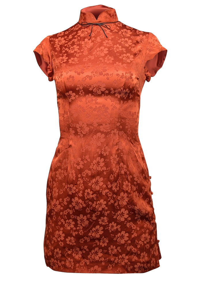alexa chung orange dress Alexa Chung looks classy in orange ruffle dress at Chopard party