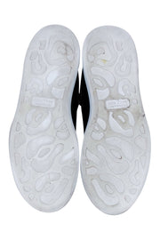 Current Boutique-Alexander McQueen - Black Leather Lace Up Sneakers Sz 6.5