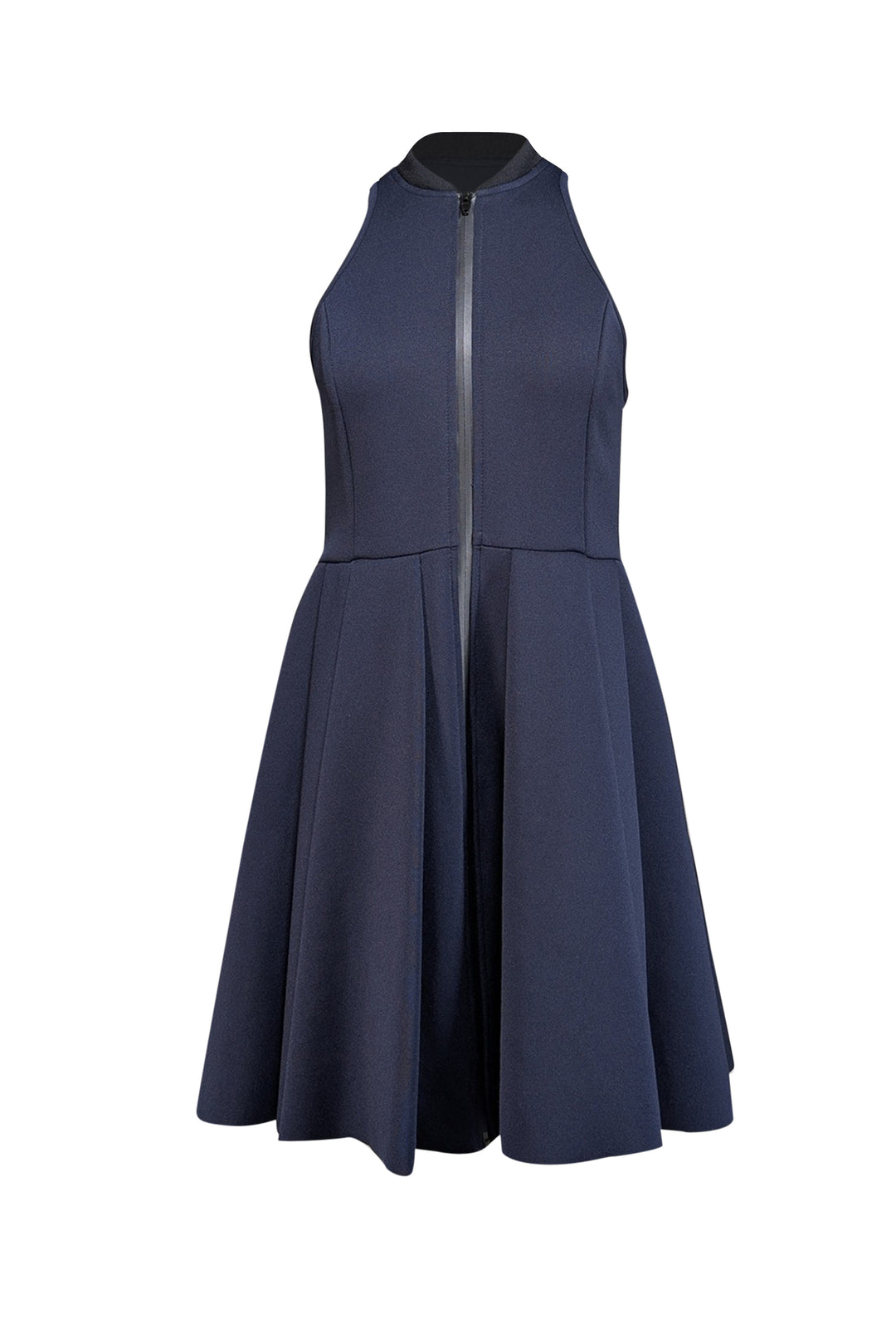 Alexander Wang - Navy Zipper Front Scuba Knit Dress Sz M