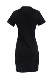 T by Alexander Wang - Black Ruched Front Shirtdress Sz S T by Alexander Wang - Black Ruched Front Shirtdress Sz S