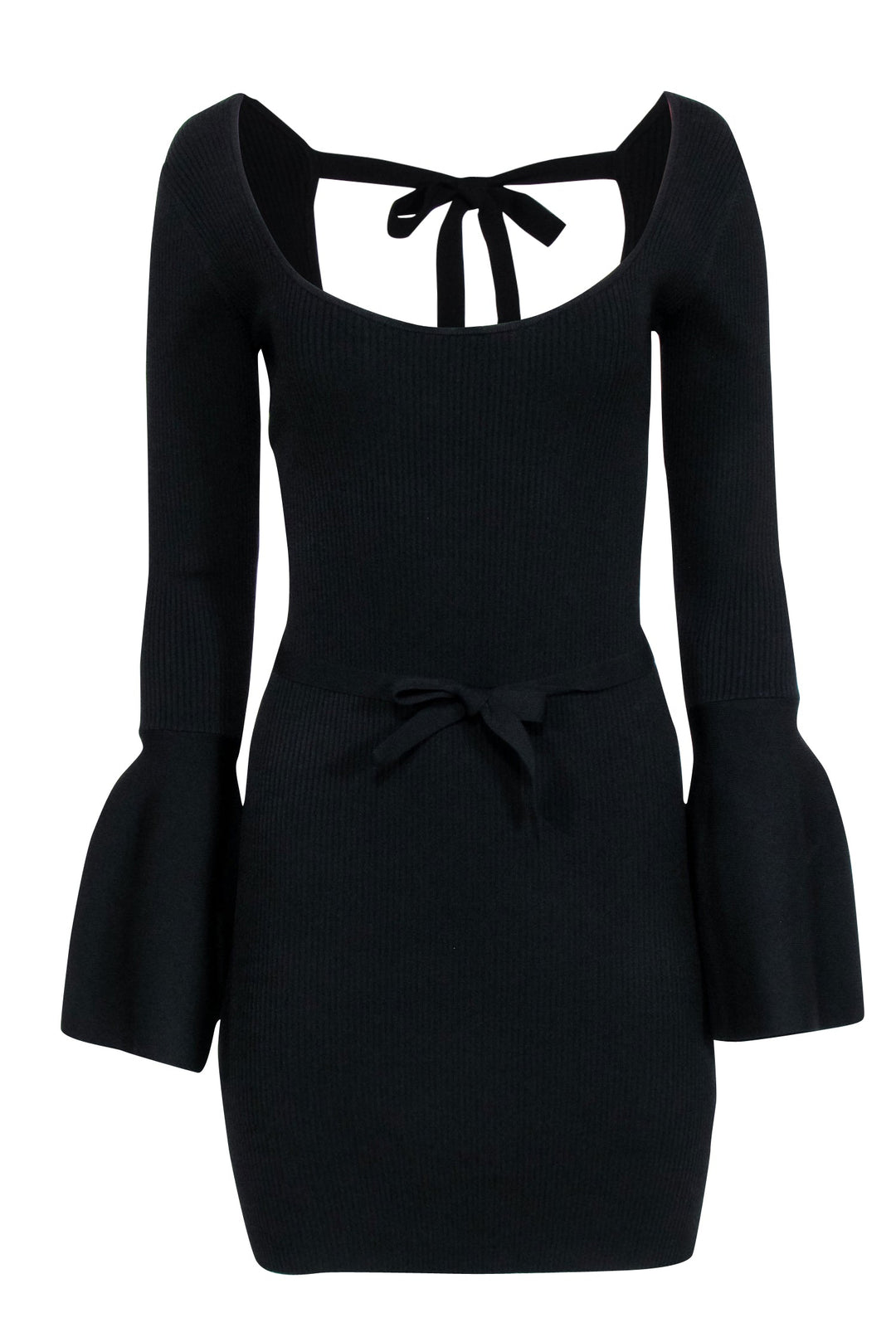Alexis - Black Knit Tie-Back Long Sleeve Dress Sz M Alexis - Black Knit Tie-Back Long Sleeve Dress Sz M