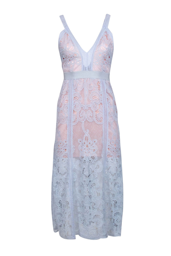 alice mccall blue and white dress Ruthie Knit Sweater Maxi SS Shirts Size:Size 40