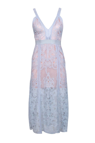 Alice McCall - Blue Lace Sleeveless Midi Dress Sz 2 Alice McCall - Blue Lace Sleeveless Midi Dress Sz 2