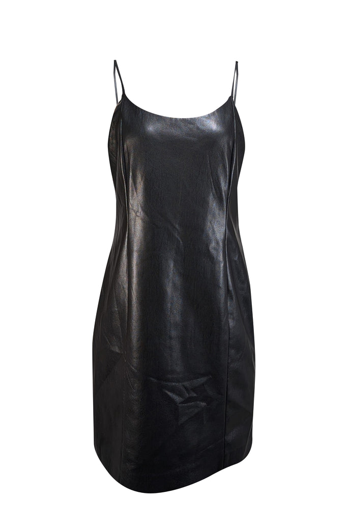 Alice + Olivia Nelle Vegan Leather Mini Dress, Size 14 Alice + Olivia Nelle Vegan Leather Mini Dress, Size 14