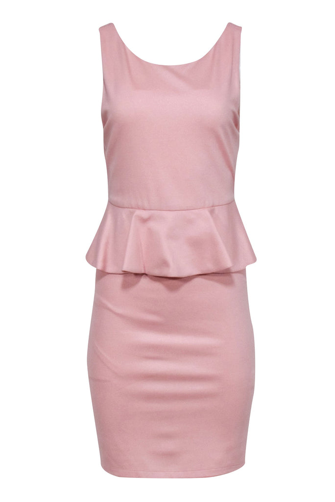 Alice & Olivia - Pink Sleeveless Peplum Dress Sz 8
