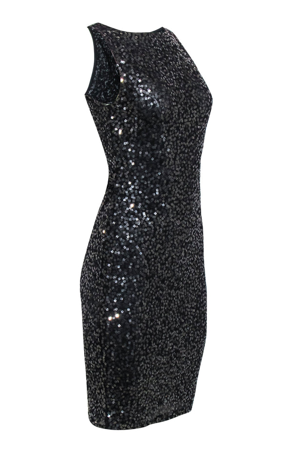 Alice + Olivia Delora Sequin Minidress in Black at Nordstrom, Size 4 Alice + Olivia Delora Sequin Minidress in Black at Nordstrom, Size 4
