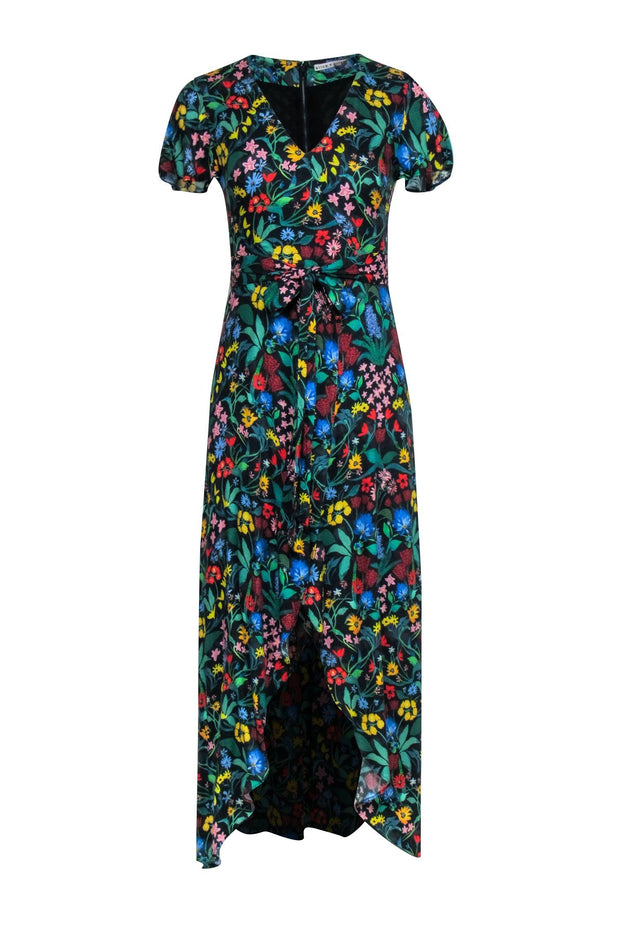 alice and olivia black dress with flowers Alice + Olivia Delora Mini Dress, Size 4