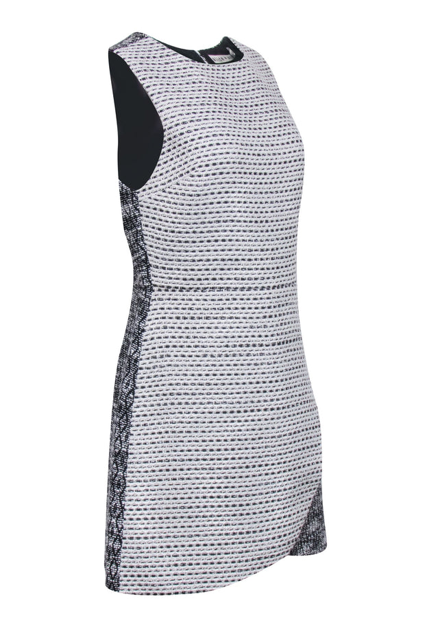 black and white alice and olivia dress Alice + Olivia Women's Black & White Coley Button Mini Shift Dress Size 10 NWT