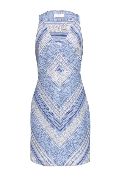 amanda uprichard dress blue and white Amanda Uprichard Linella Dress