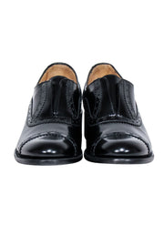 Current Boutique-Angela Scott - Black Leather Oxford Style Shoe Sz 8.5