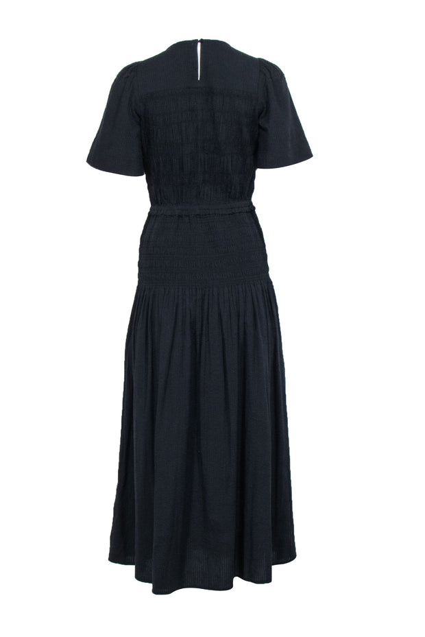apiece apart black dress apiece apart primavera drape skirt