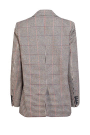 Current Boutique-Ba&sh - Beige w/ Multicolor Houndstooth Pattern Wool Blend Blazer Sz 6