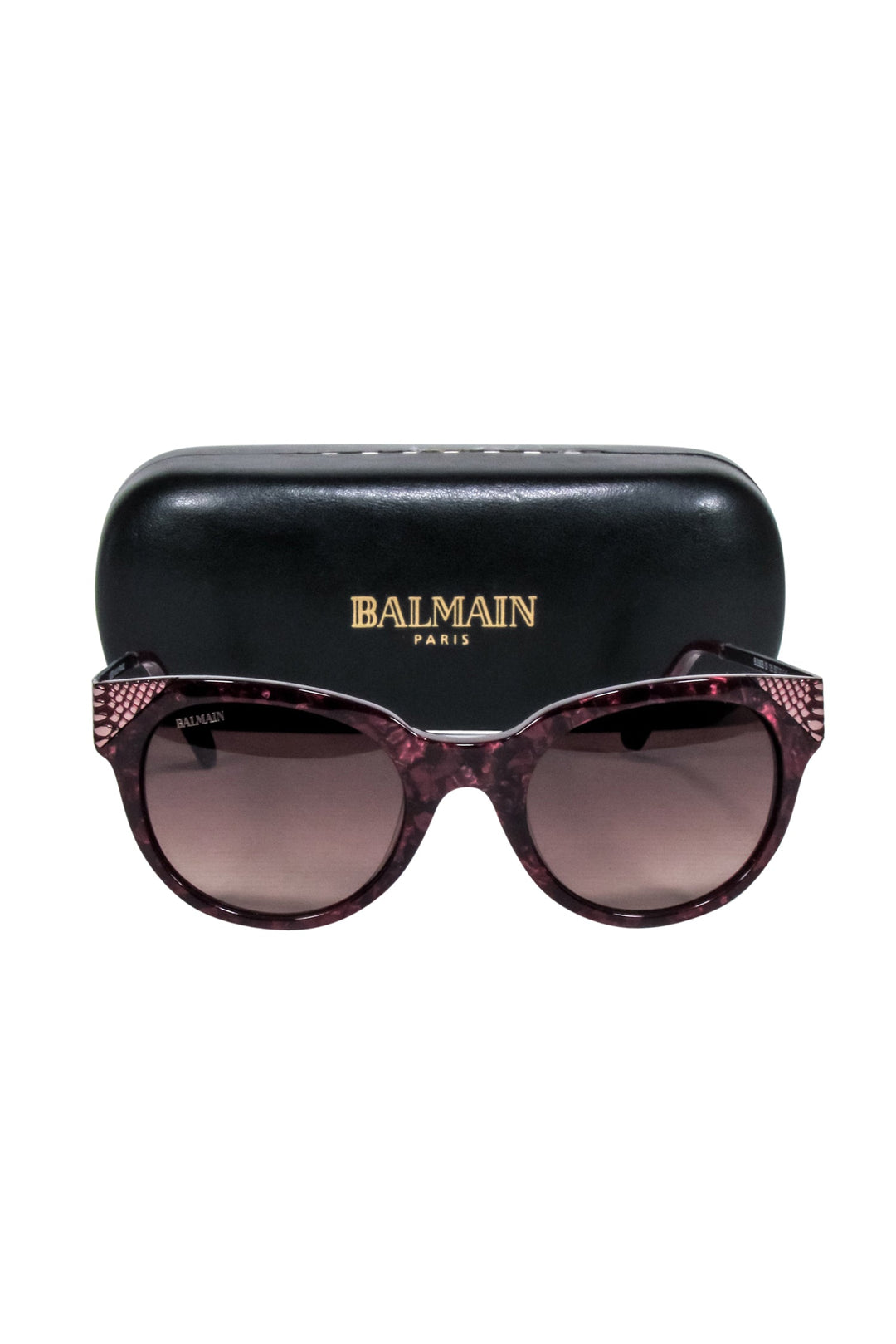 Balmain Tortoise Sunglasses with Violet Lenses Balmain | Accessories | Balmain Bl53 03 Womens Purple  main image 4