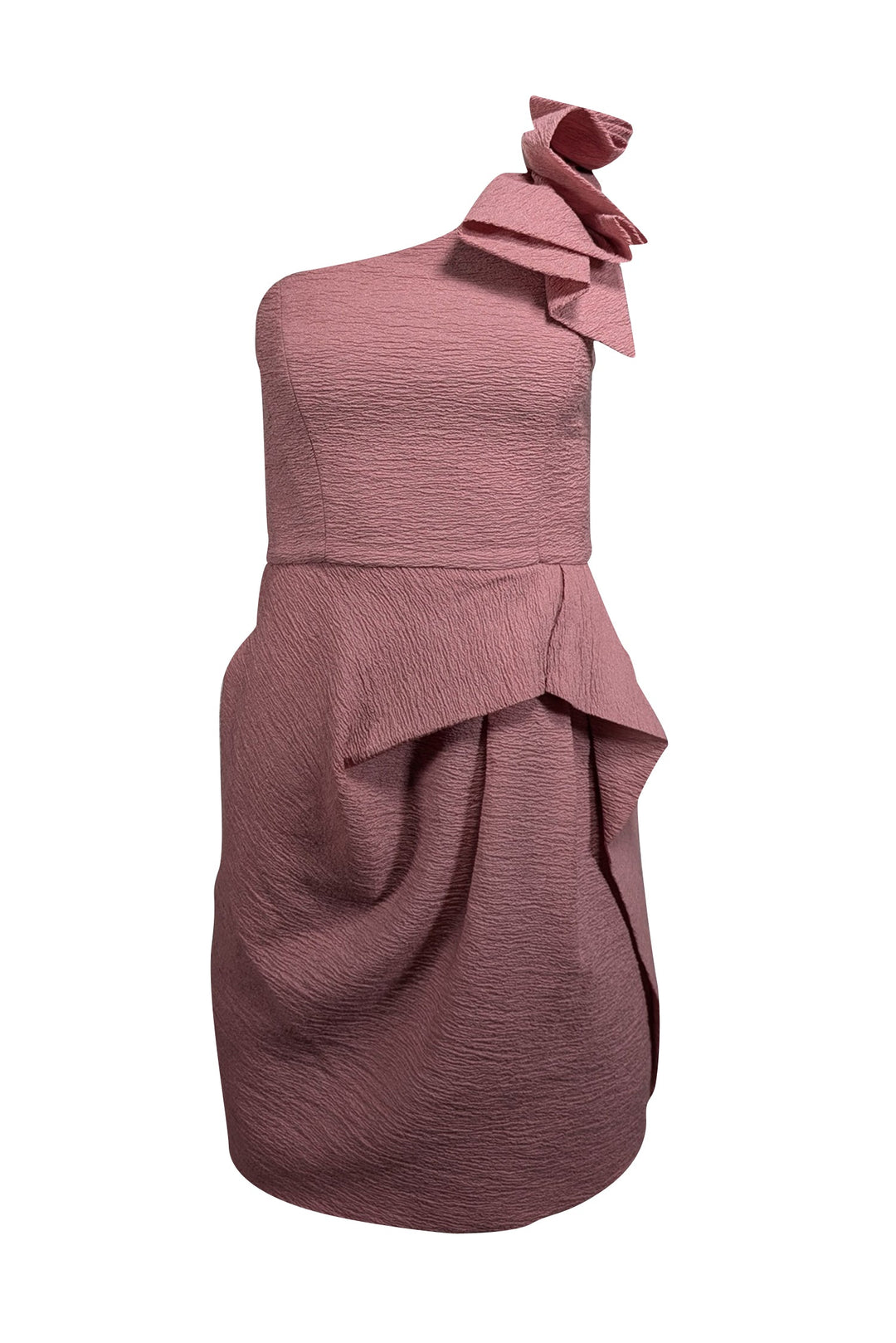 bcbg one shoulder dress pink Max Azria Beige Long Sleeve Turtleneck eye closure WINTER Shirt Size:36