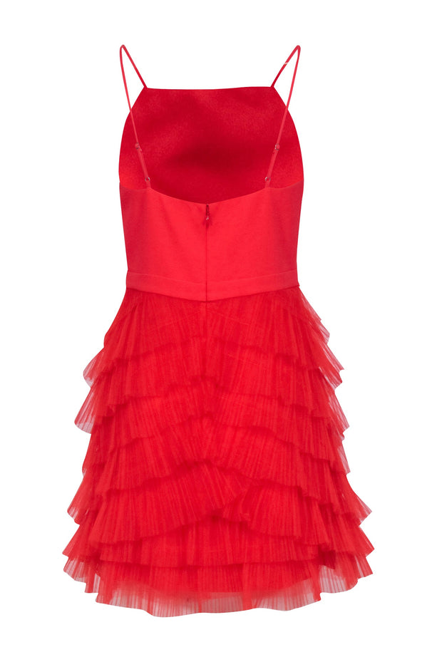 bcbg red cocktail dress Bcbgmaxazria Womens Off-the-shoulder Mini Cocktail And Party Dress In Red