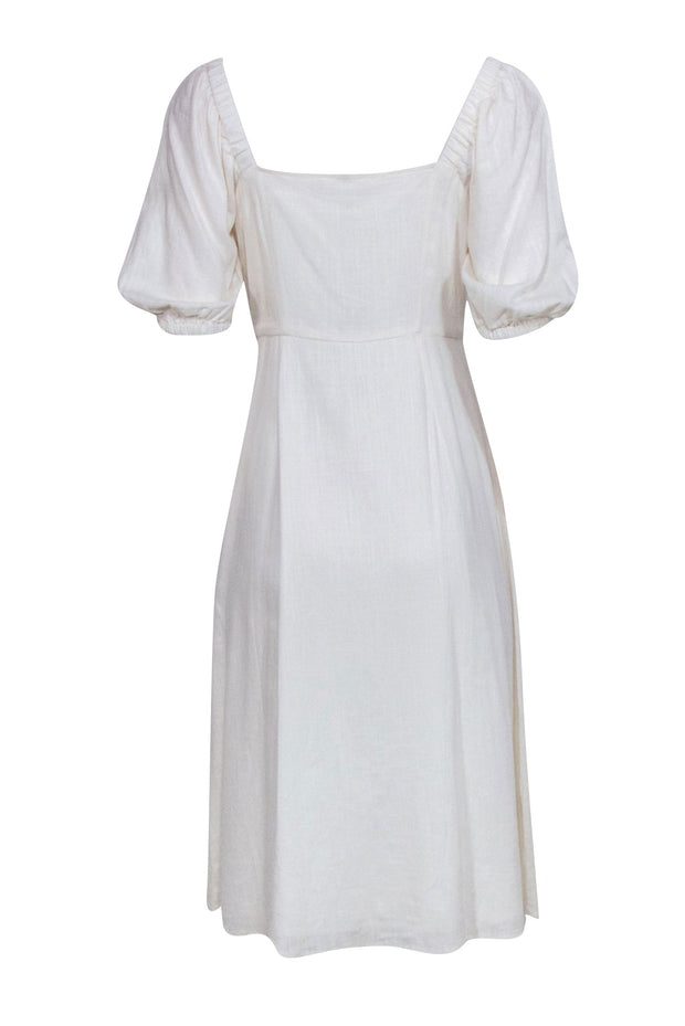 bcbg white midi dress BCBG Sweetheart Neck Sleeveless Scuba Crepe Sheath Midi Dress