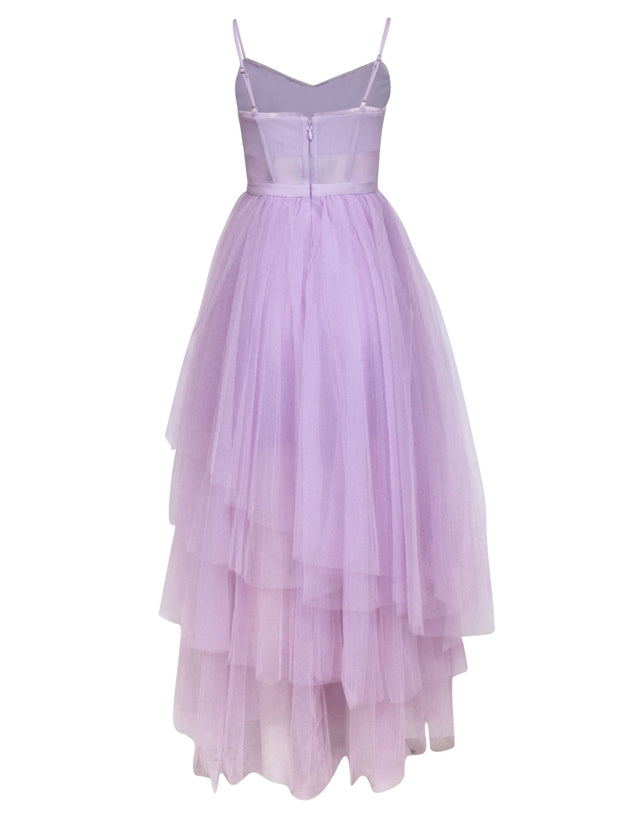 BCBG Max Azria - Lavender Tulle Sleeveless Formal Dress Sz 4 BCBG Max Azria - Lavender Tulle Sleeveless Formal Dress Sz 4