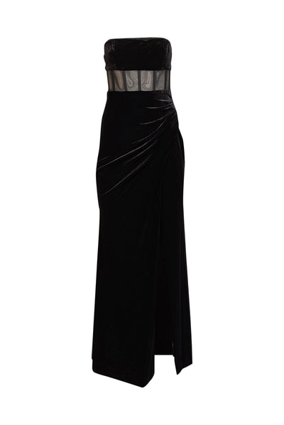 bcbg black sheer dress Babe Gown