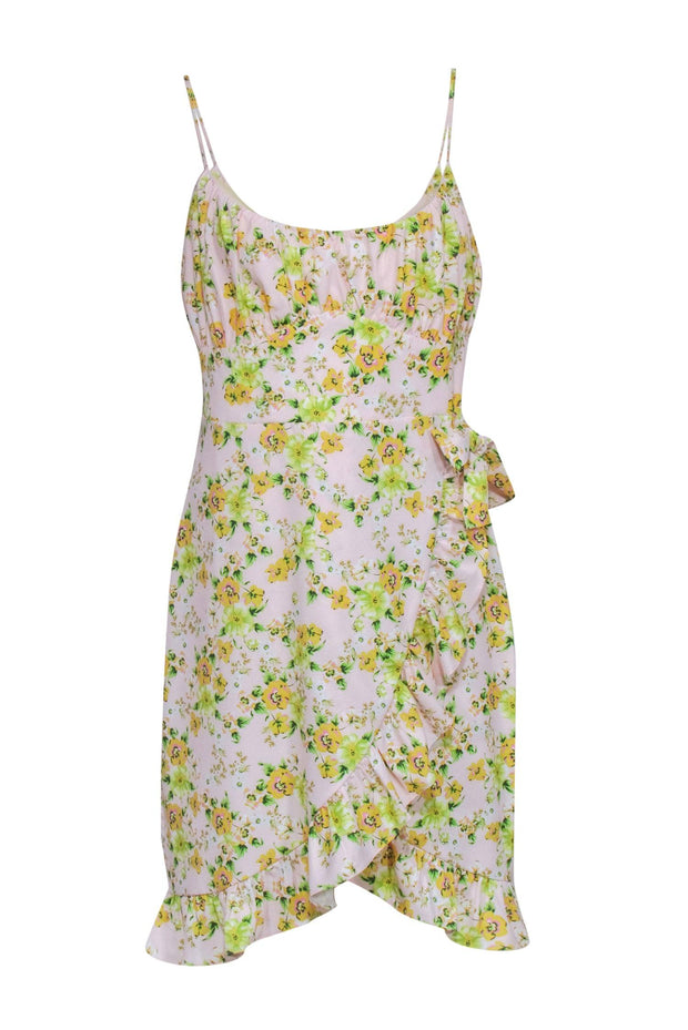 Bcbgeneration Gathered Bodice Mini Dress, 12 / Pink