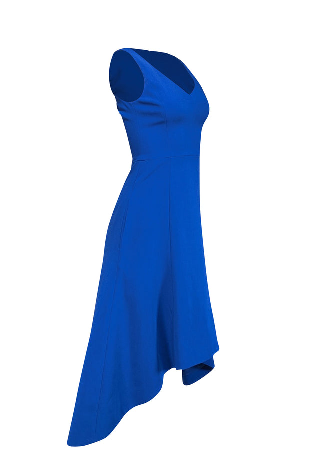 Black Halo - Cobalt Blue Sleeveless High-Low Dress Sz 2 Black Halo - Cobalt Blue Sleeveless High-Low Dress Sz 2