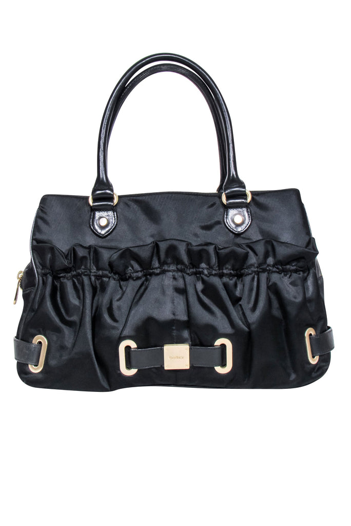 Botkier Black Satin Large Shoulder Bag Current Boutique
