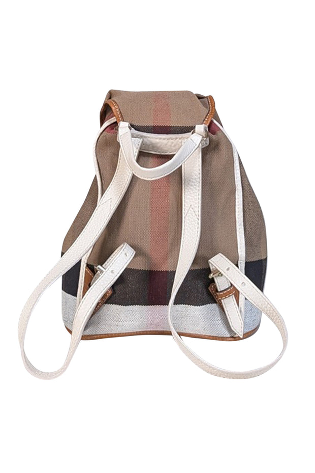 drawstring mini canvas backpack Burberry
