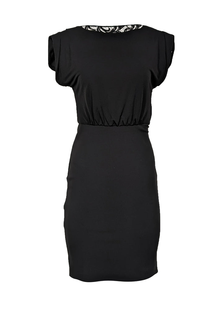 Burberry - Black Lace Back Cocktail Dress Sz 2 Burberry - Black Lace Back Cocktail Dress Sz 2