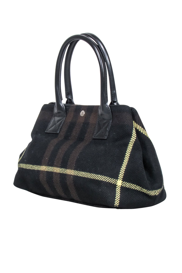 Current Boutique-Burberry - Black, Brown, & Yellow Plaid Handbag