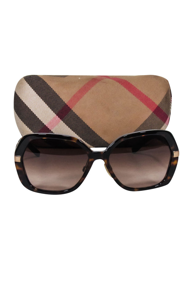Current Boutique-Burberry - Brown Tortoise Large Sunglasses