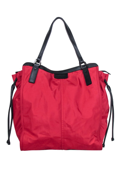 Current Boutique-Burberry - Red Nylon Tote Bag