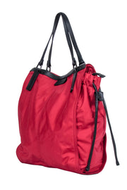 Current Boutique-Burberry - Red Nylon Tote Bag