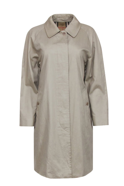 Current Boutique-Burberry - Burberry Beige Button Front Trench Sz M