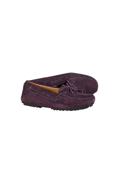 Current Boutique-Car Shoe - Plum Purple Suee Loafer Sz 7.5