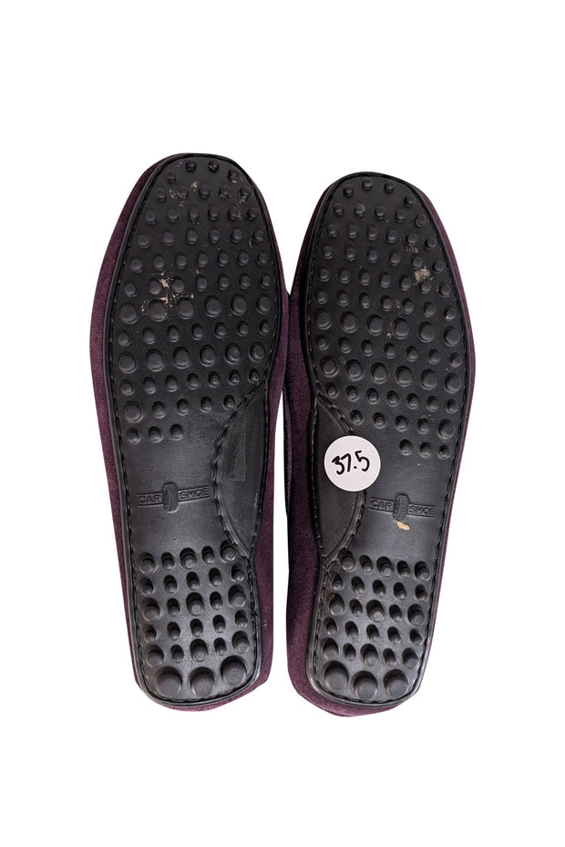Current Boutique-Car Shoe - Plum Purple Suee Loafer Sz 7.5