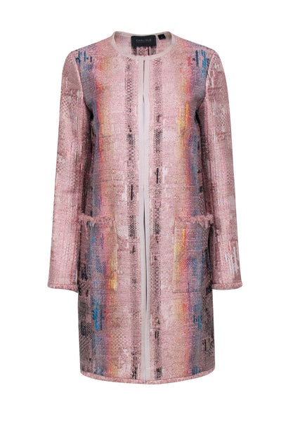 Current Boutique-Carlisle - Pink Metallic Print Jacket Sz 4