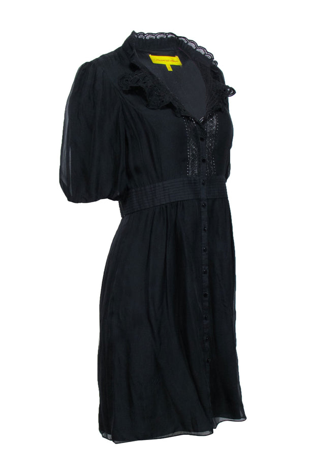 catherine malandrino black silk dress Catherine Malandrino Silk Shirtdress