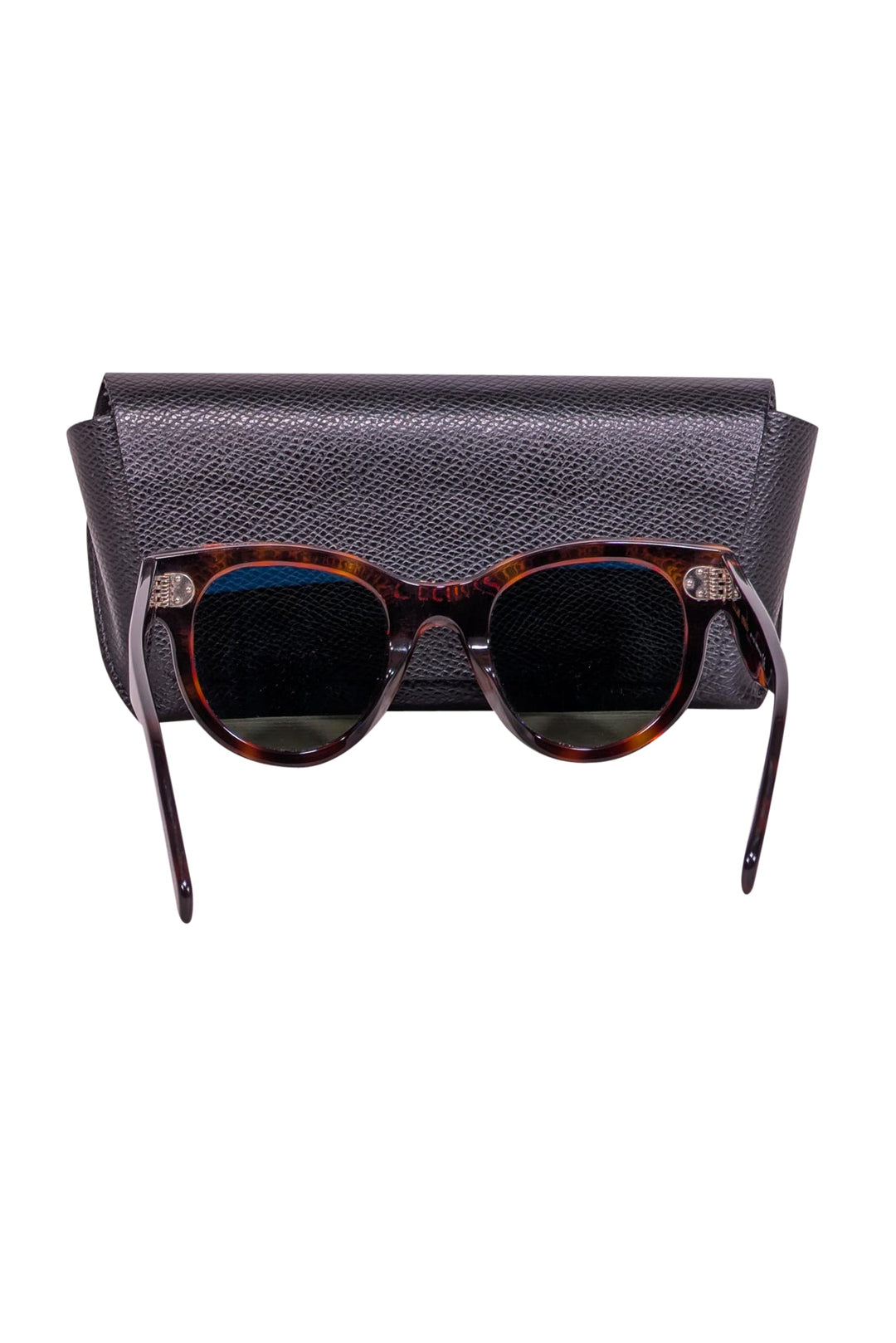 Celine - Brown Tortoise Rounded Sunglasses display picture 1