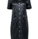 Chanel - Black Metallic Button Front Shirt Dress Sz 8