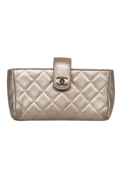 Current Boutique-Chanel - Gold Leather Coin Purse