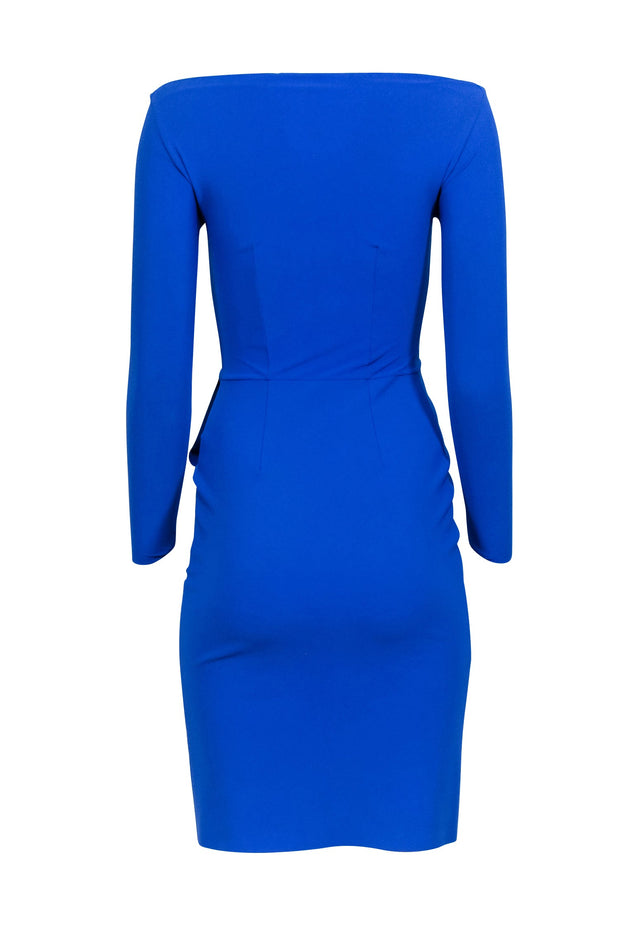 Chiara Boni - Cobalt Blue Long Sleeve Dress Sz 2 Chiara Boni - Cobalt Blue Long Sleeve Dress Sz 2