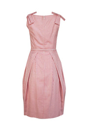 Christian Dior - Red and White Gingham with Matching Belt Dress Sz 6 - Current Boutique