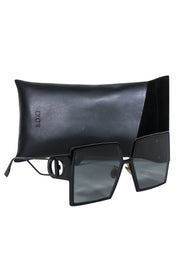Current Boutique-Christian Dior - Black Oversized Square Sunglasses