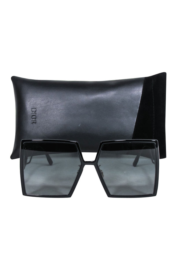 Current Boutique-Christian Dior - Black Oversized Square Sunglasses