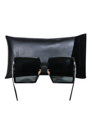 Current Boutique-Christian Dior - Black Oversized Square Sunglasses
