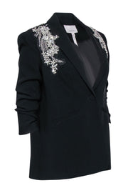 Current Boutique-Cinq a Sept - Black "Kylie Crystal Embellished" Blazer Sz 00
