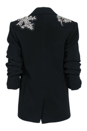 Current Boutique-Cinq a Sept - Black "Kylie Crystal Embellished" Blazer Sz 00