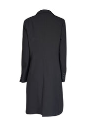 Cinzia Rocca - Black Wool Long Coat Sz 12 - Current Boutique