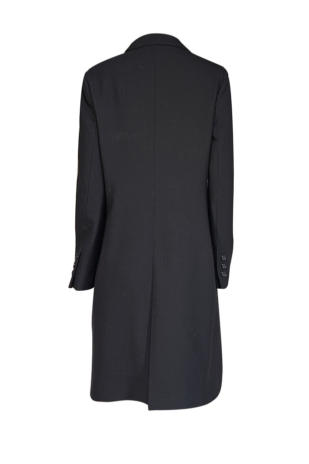 Cinzia Rocca - Black Wool Long Coat Sz 12 - Current Boutique