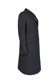 Cinzia Rocca - Black Wool Long Coat Sz 12 - Current Boutique